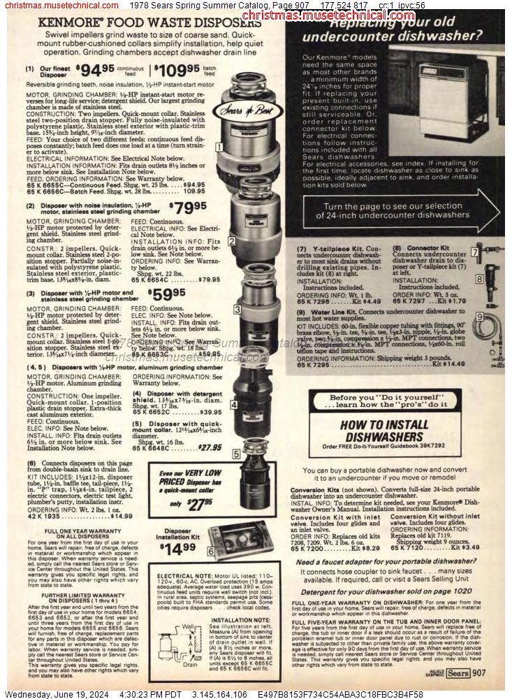 1978 Sears Spring Summer Catalog, Page 907