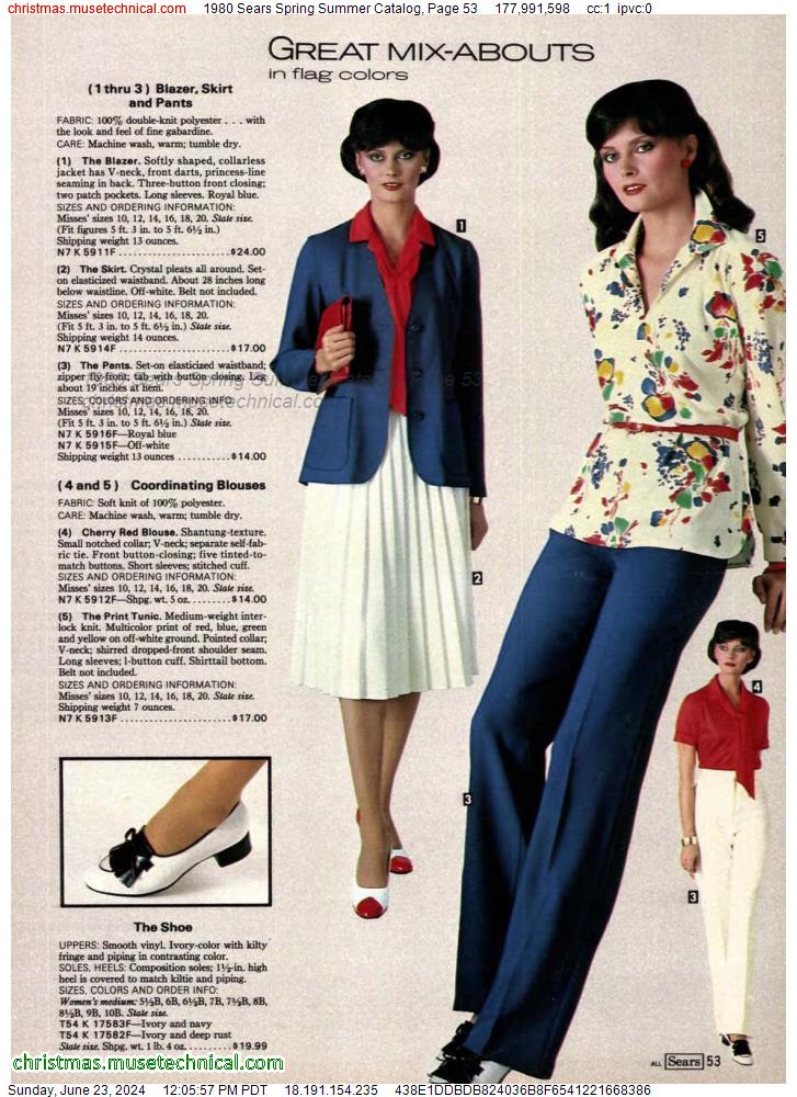 1980 Sears Spring Summer Catalog, Page 53