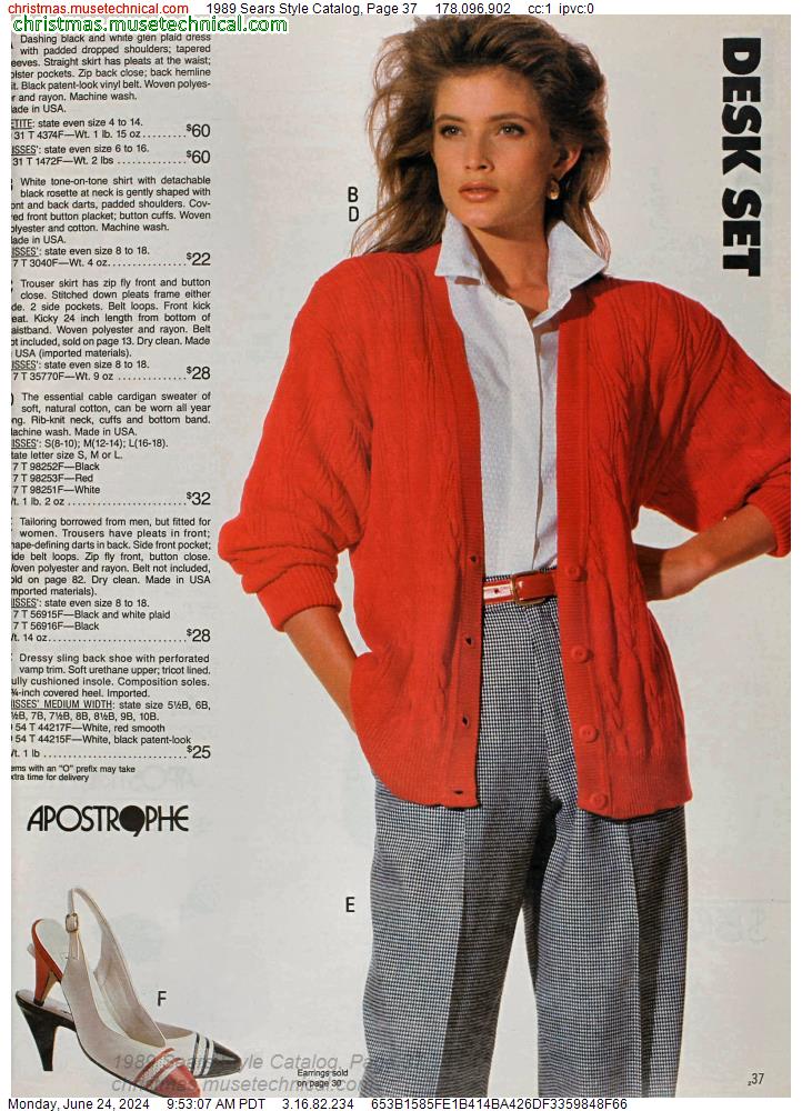 1989 Sears Style Catalog, Page 37