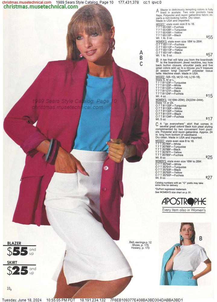1989 Sears Style Catalog, Page 10