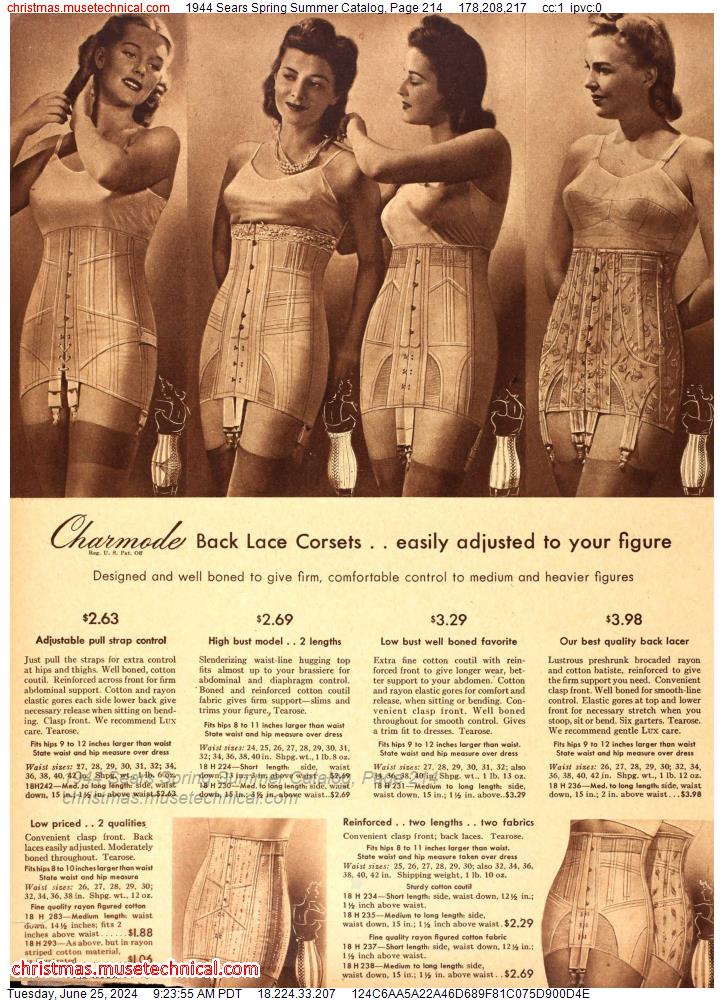 1944 Sears Spring Summer Catalog, Page 214