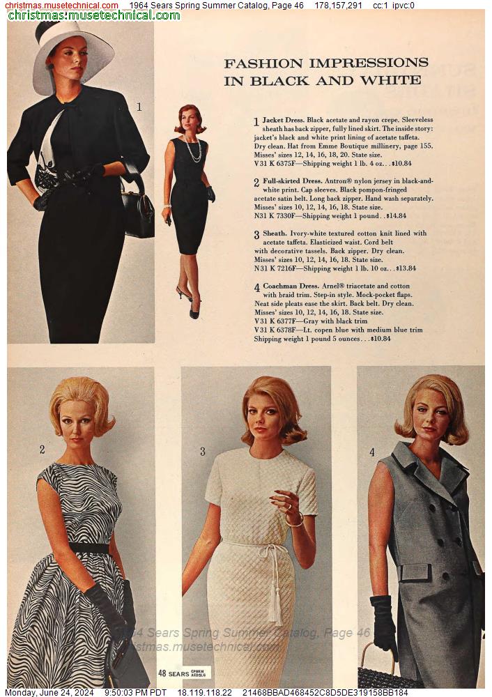 1964 Sears Spring Summer Catalog, Page 46