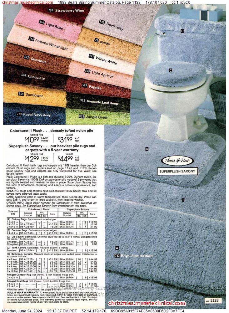 1983 Sears Spring Summer Catalog, Page 1133