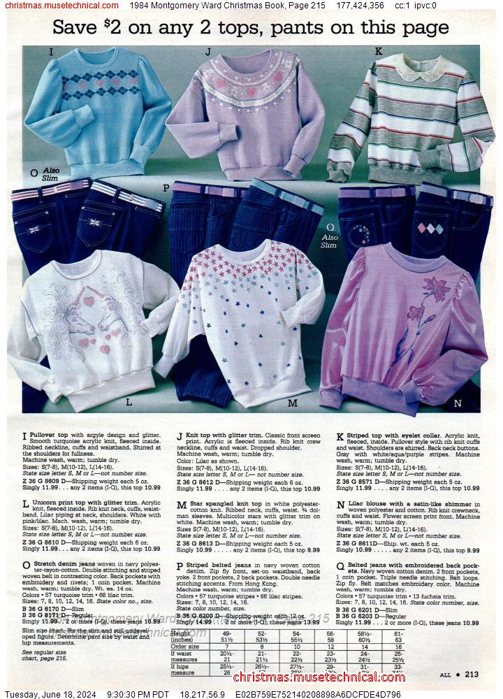 1984 Montgomery Ward Christmas Book, Page 215
