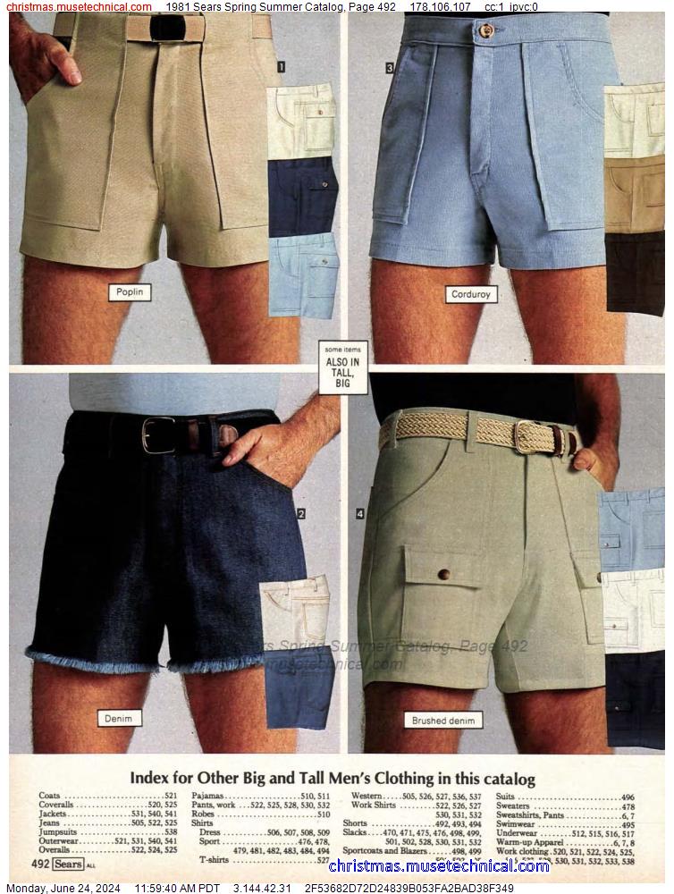 1981 Sears Spring Summer Catalog, Page 492