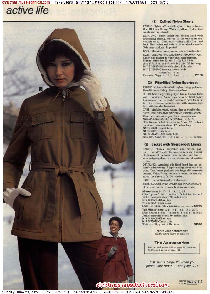 1979 Sears Fall Winter Catalog, Page 117