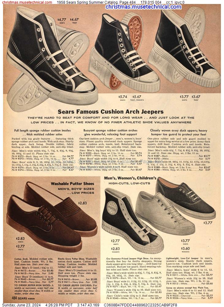 1958 Sears Spring Summer Catalog, Page 484