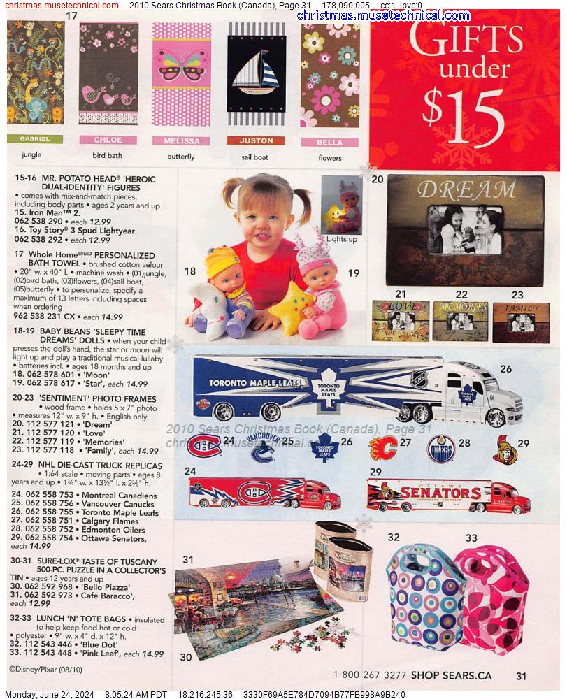 2010 Sears Christmas Book (Canada), Page 31