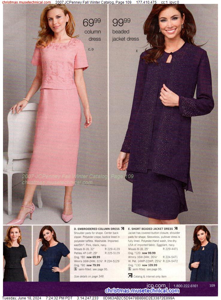 2007 JCPenney Fall Winter Catalog, Page 109