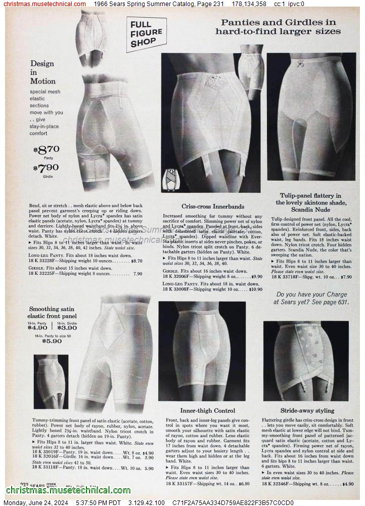 1966 Sears Spring Summer Catalog, Page 231