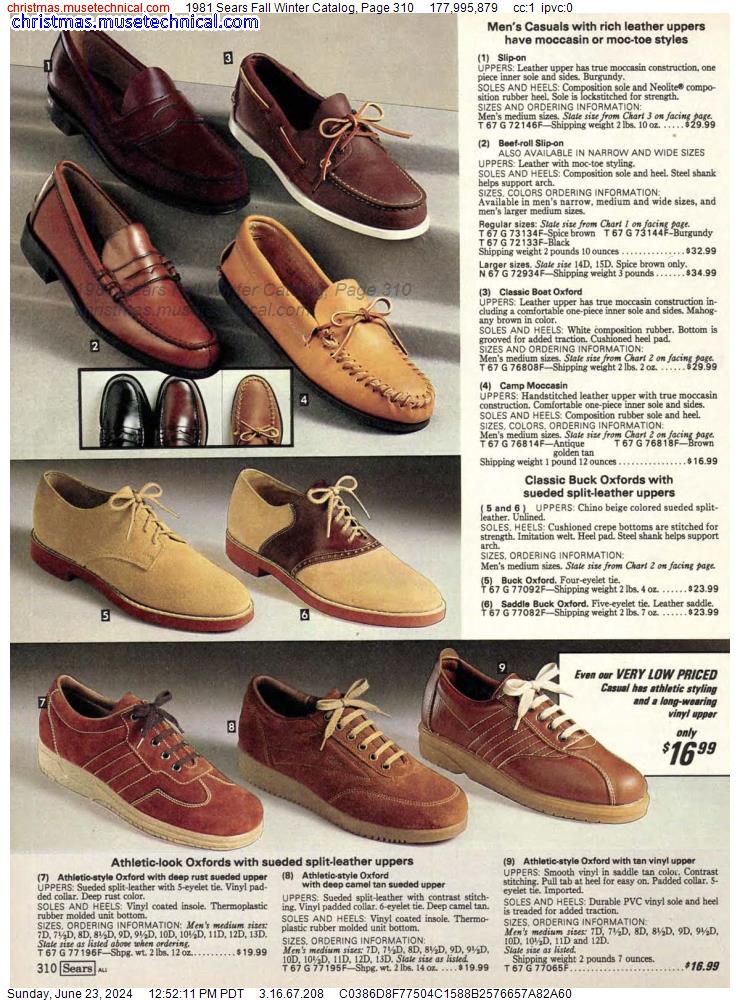 1981 Sears Fall Winter Catalog, Page 310