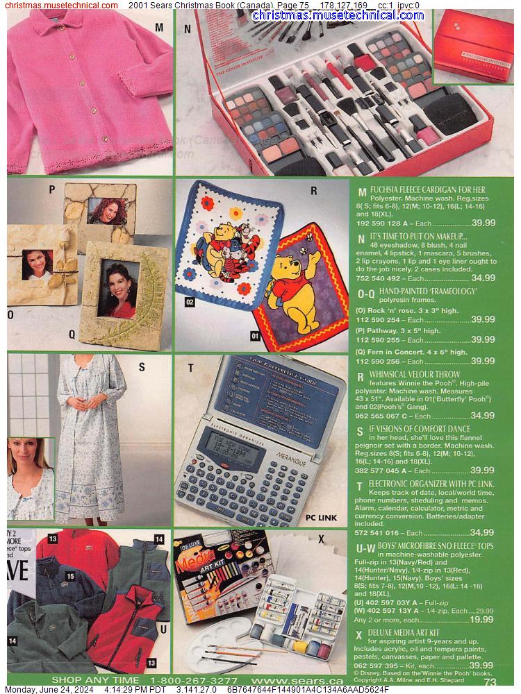 2001 Sears Christmas Book (Canada), Page 75