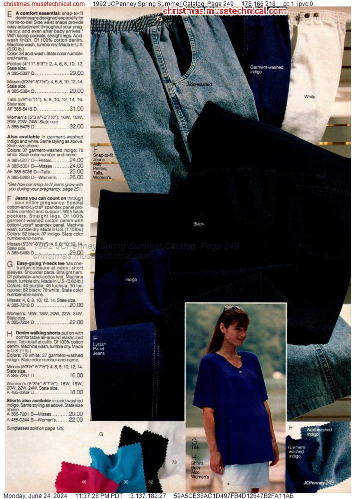1992 JCPenney Spring Summer Catalog, Page 249