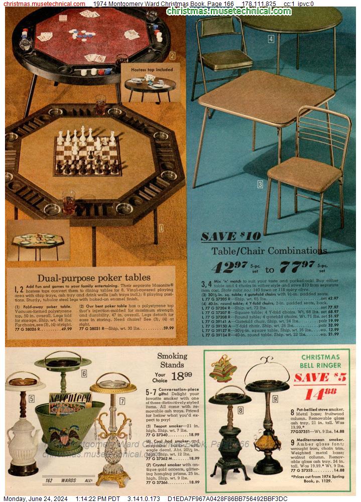 1974 Montgomery Ward Christmas Book, Page 166
