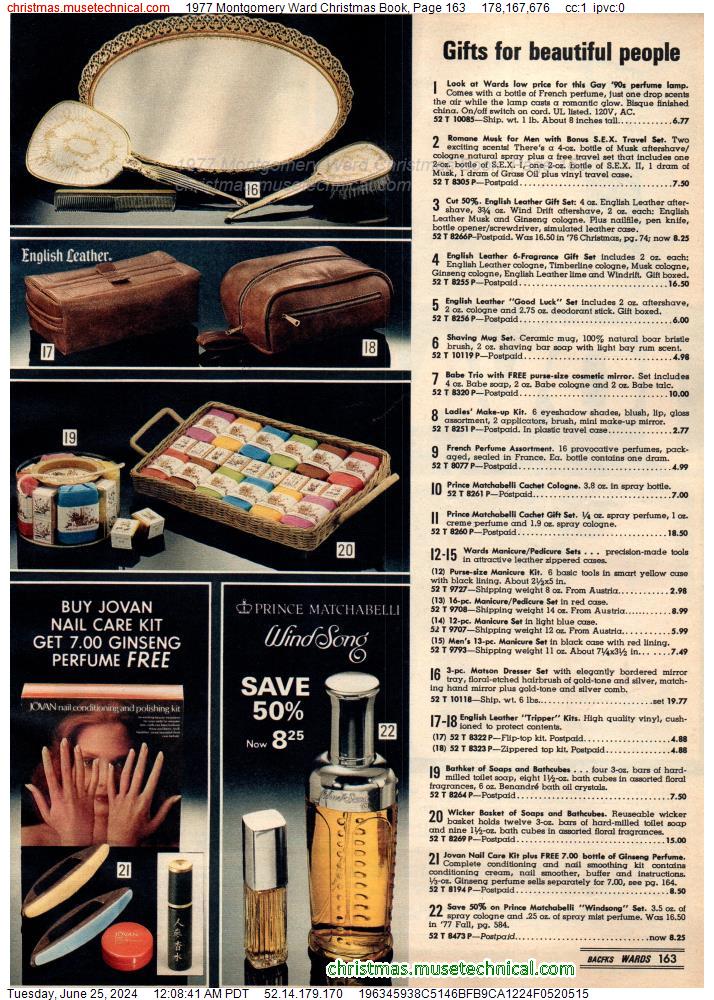 1977 Montgomery Ward Christmas Book, Page 163