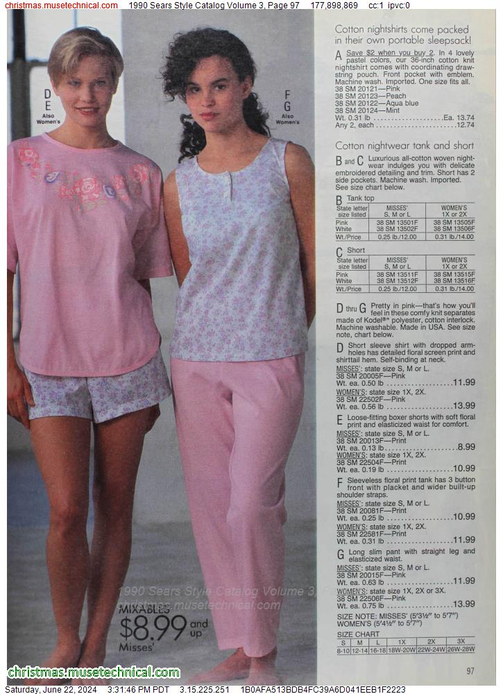 1990 Sears Style Catalog Volume 3, Page 97