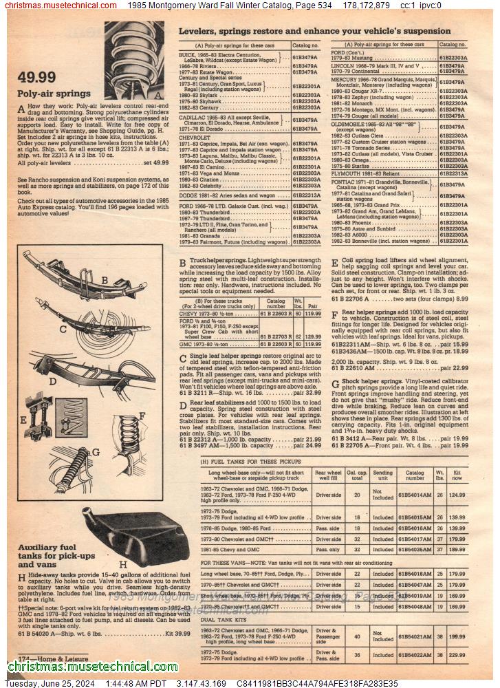 1985 Montgomery Ward Fall Winter Catalog, Page 534