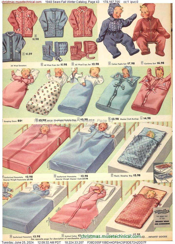 1948 Sears Fall Winter Catalog, Page 43