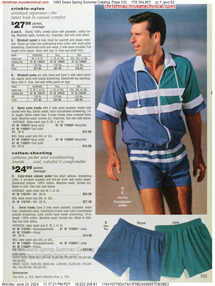 1993 Sears Spring Summer Catalog, Page 332