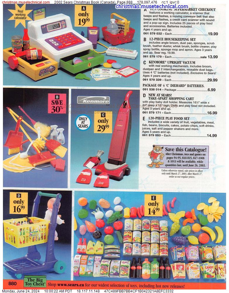2002 Sears Christmas Book (Canada), Page 888