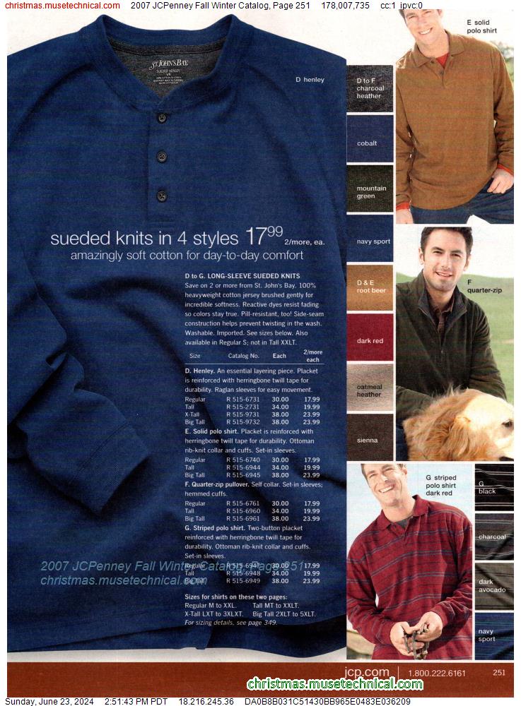2007 JCPenney Fall Winter Catalog, Page 251