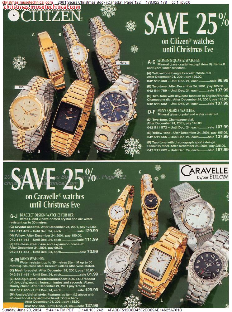 2001 Sears Christmas Book (Canada), Page 122