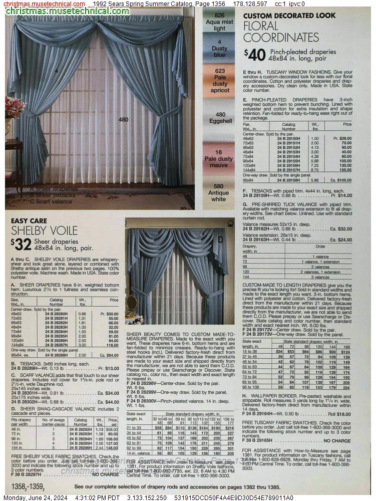1992 Sears Spring Summer Catalog, Page 1356
