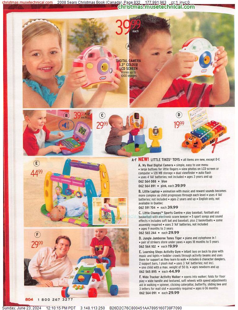 2008 Sears Christmas Book (Canada), Page 832