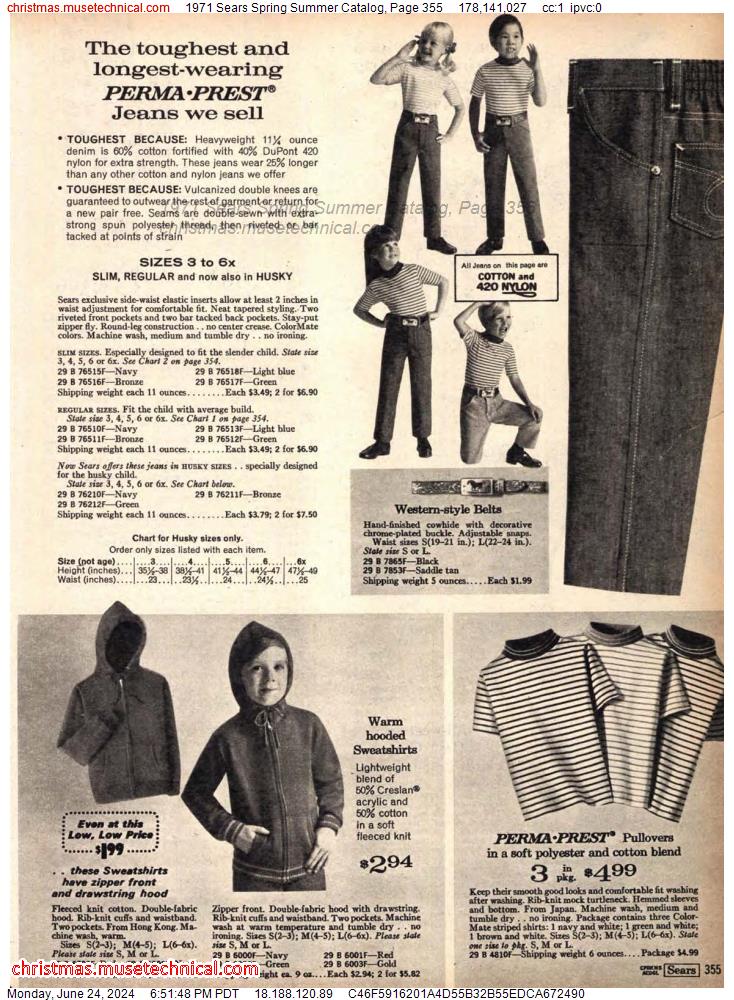 1971 Sears Spring Summer Catalog, Page 355