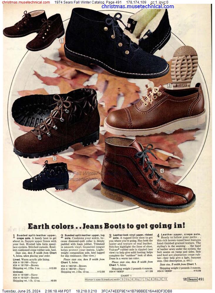 1974 Sears Fall Winter Catalog, Page 491