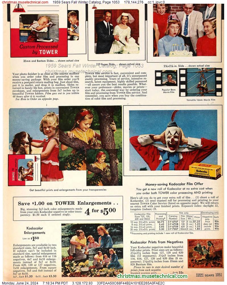 1959 Sears Fall Winter Catalog, Page 1053