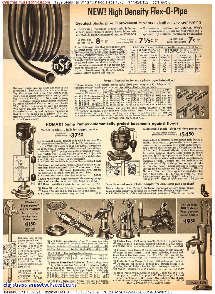 1959 Sears Fall Winter Catalog, Page 1373