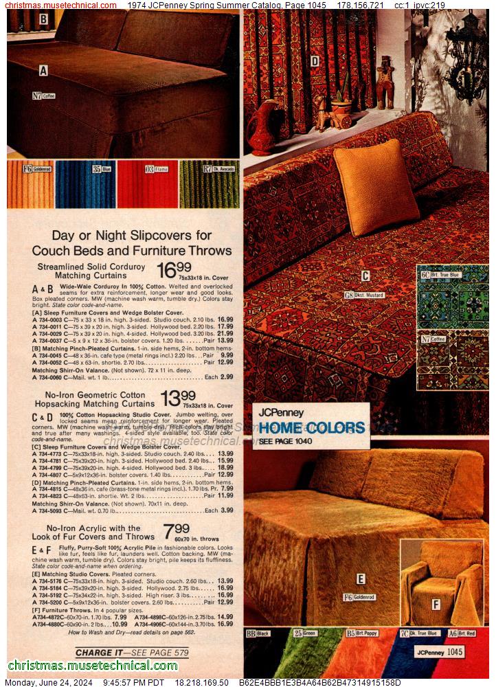 1974 JCPenney Spring Summer Catalog, Page 1045