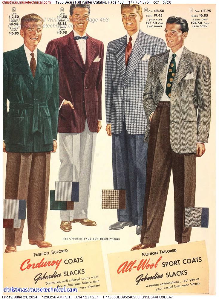 1950 Sears Fall Winter Catalog, Page 453