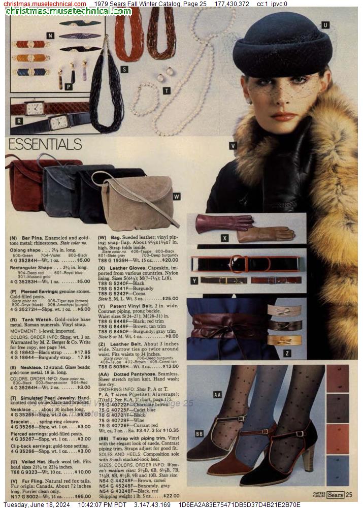 1979 Sears Fall Winter Catalog, Page 25