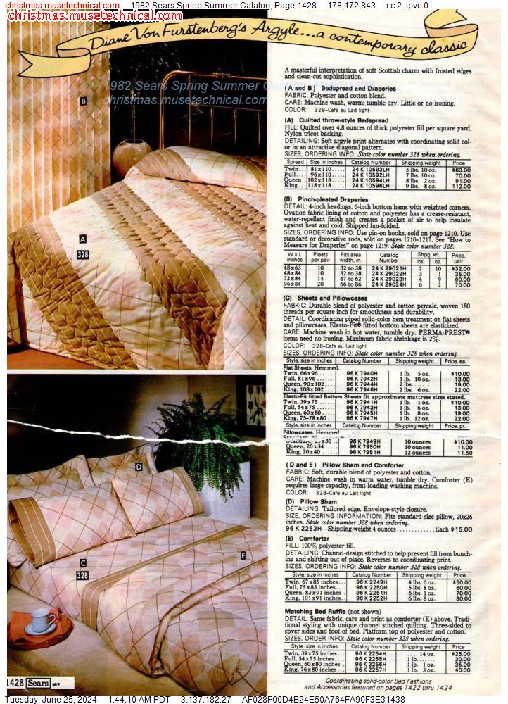1982 Sears Spring Summer Catalog, Page 1428