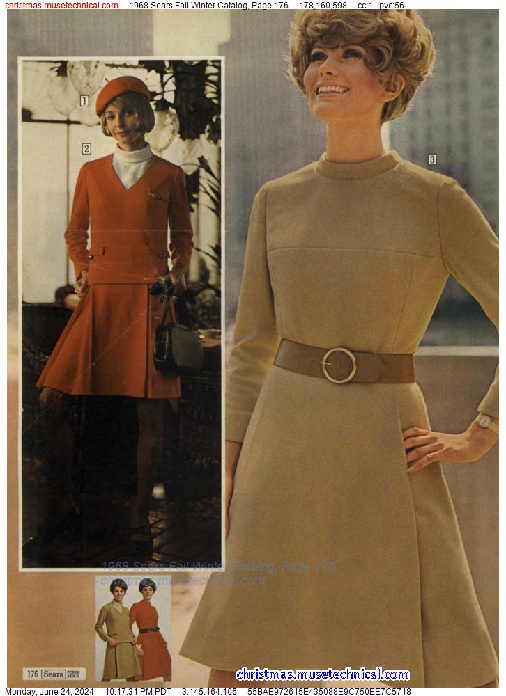 1968 Sears Fall Winter Catalog, Page 176