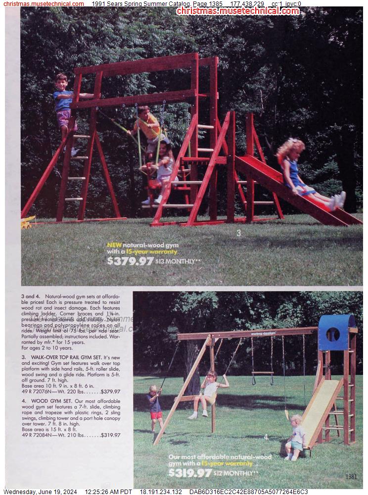 1991 Sears Spring Summer Catalog, Page 1385