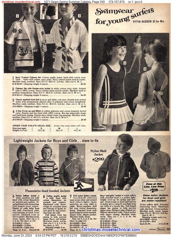 1971 Sears Spring Summer Catalog, Page 359