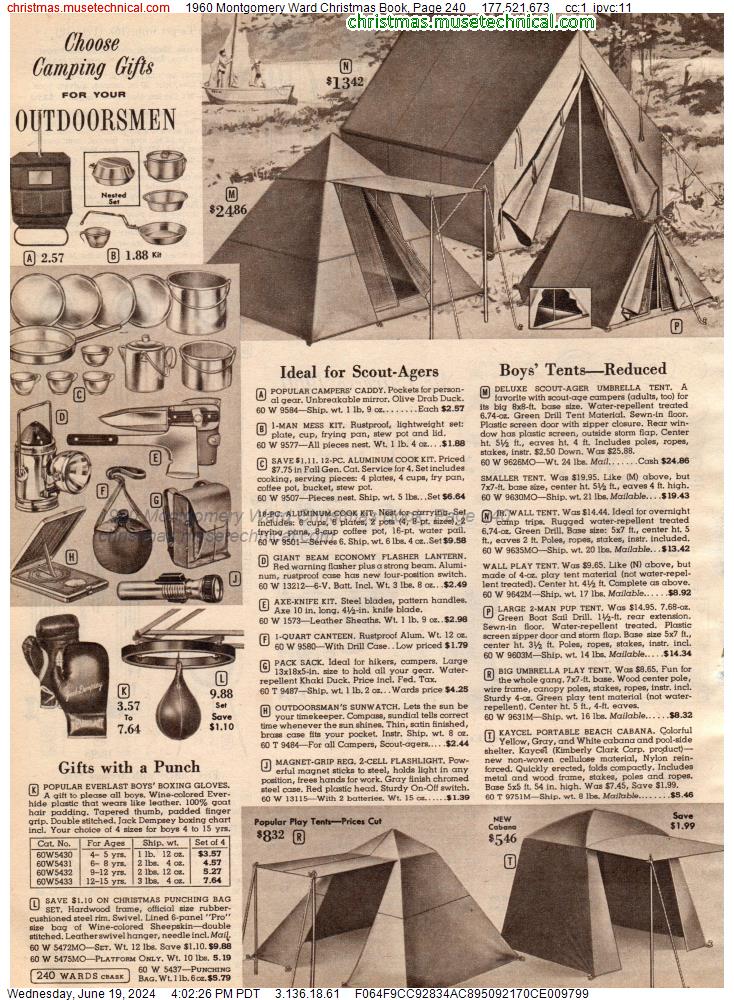 1960 Montgomery Ward Christmas Book, Page 240