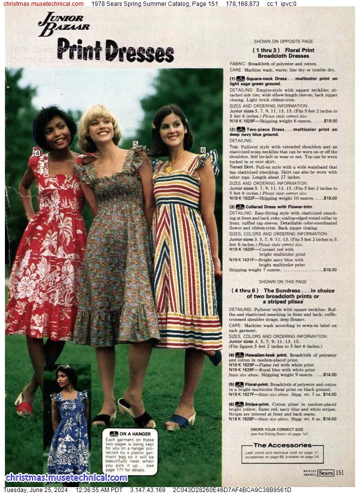 1978 Sears Spring Summer Catalog, Page 151