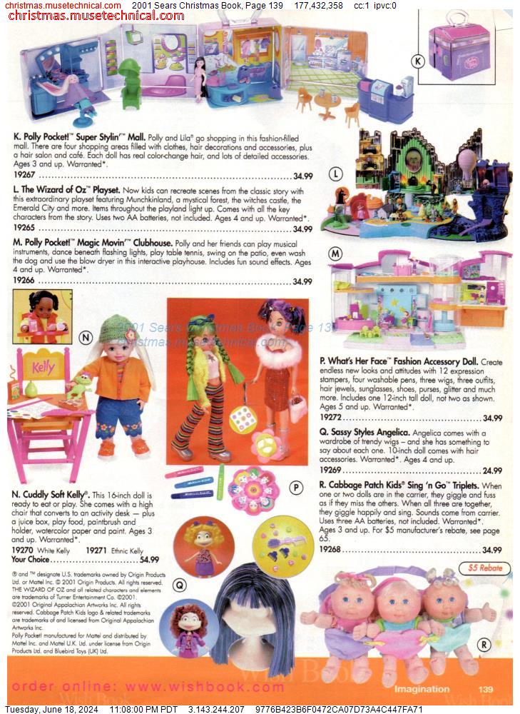 2001 Sears Christmas Book, Page 139