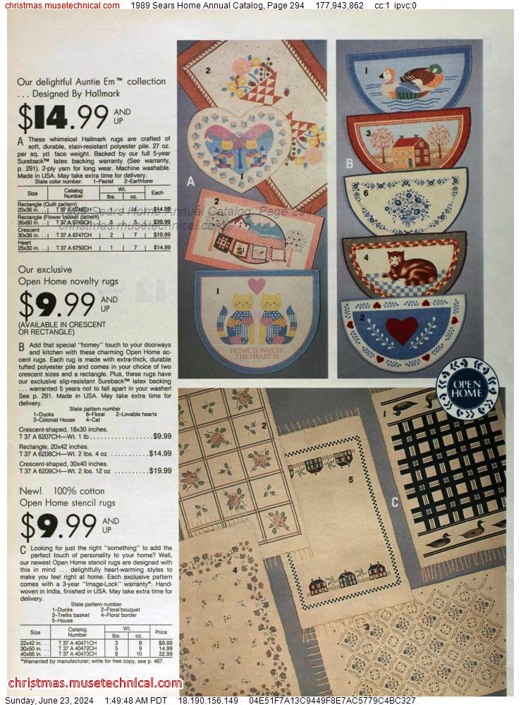 1989 Sears Home Annual Catalog, Page 294