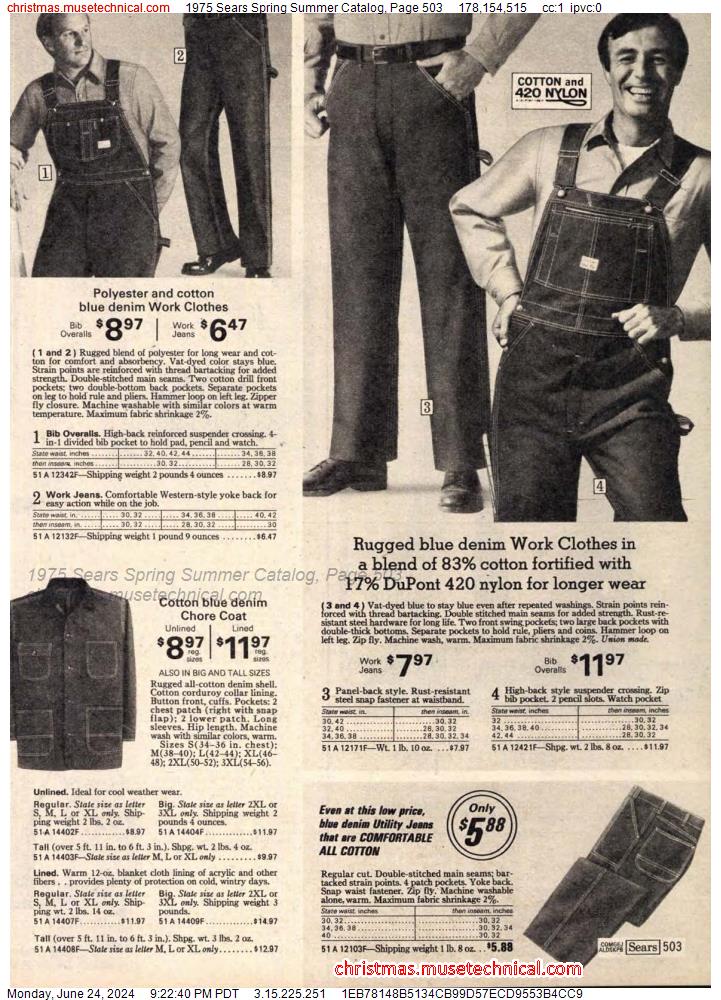 1975 Sears Spring Summer Catalog, Page 503