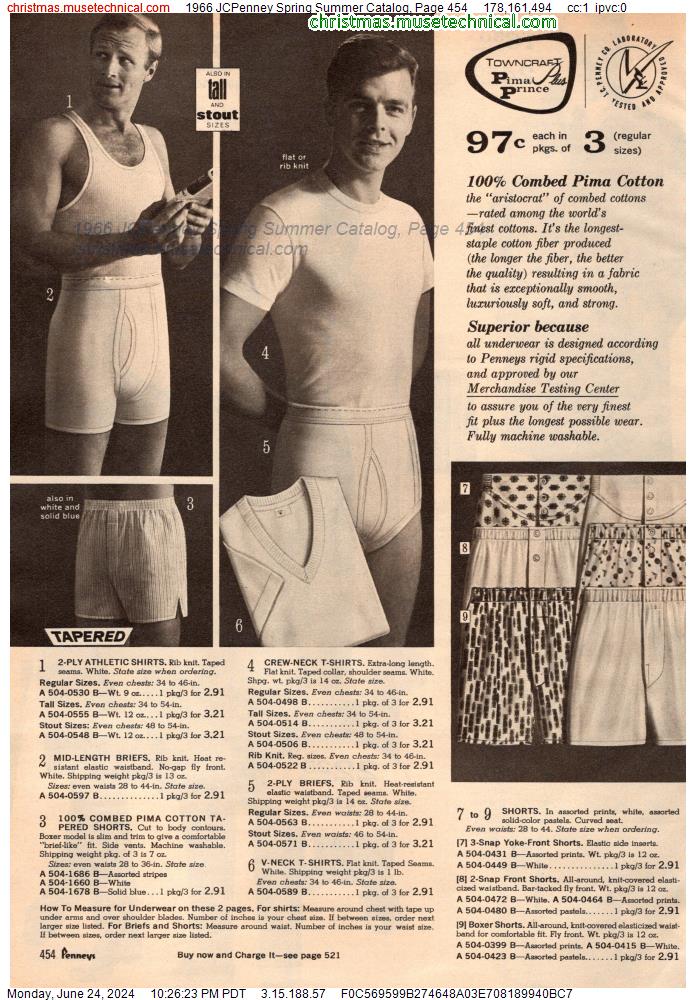 1966 JCPenney Spring Summer Catalog, Page 454