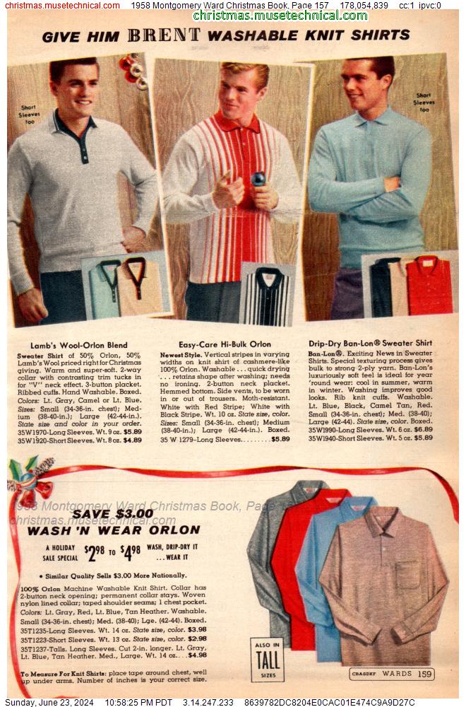 1958 Montgomery Ward Christmas Book, Page 157