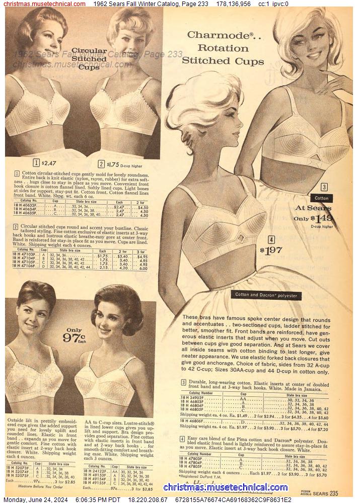 1962 Sears Fall Winter Catalog, Page 233