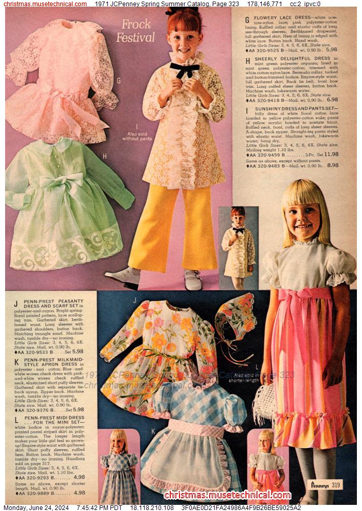 1971 JCPenney Spring Summer Catalog, Page 323
