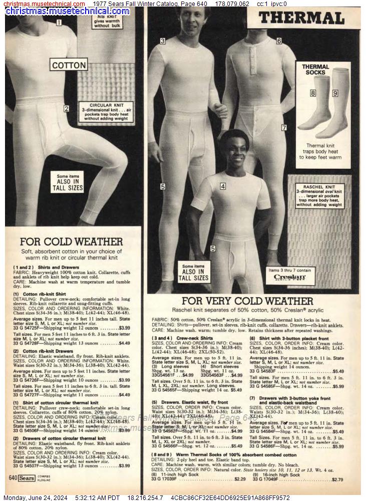 1977 Sears Fall Winter Catalog, Page 640