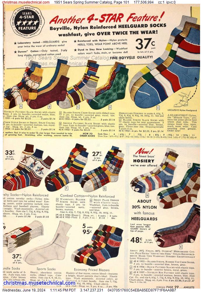 1951 Sears Spring Summer Catalog, Page 101